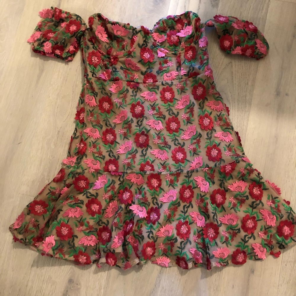 For love and lemons off the shoulder dress